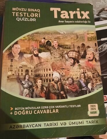 11 ci sinif azerbaycan tarixi pdf yukle: Anar İsayevin redaktorluğu ilə hazırlanmış bu tarix test kitabı, mövzu