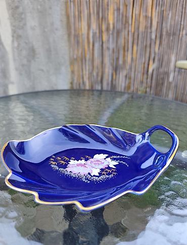 barokna ogledala: Dekorativna porcelanska posuda – Cobalt Blue, Carpo Porcelaine - — 2