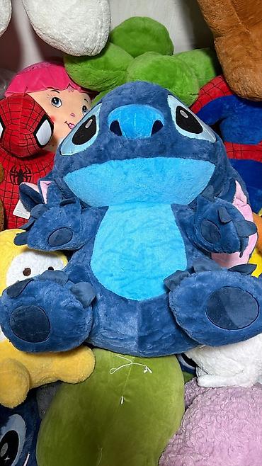 Yumşaq oyuncaqlar: Böyük ölçülü yumşaq oyuncağ –80 sm hundurluk mavi Stitch personajı - — 1