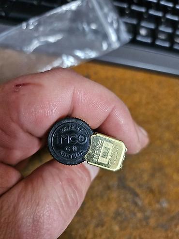 američki brojevi obuće: Vintage džepni benzinac Imco Patent – upaljač kao nov - Poreklo: Made — 9