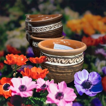 Qazanlar: Qazan, rəng - Qəhvəyi, Keramika — 14