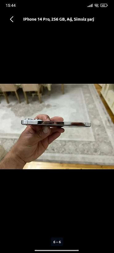 Apple iPhone: IPhone 15 Pro, 256 GB, Ağ, Simsiz şarj — 1