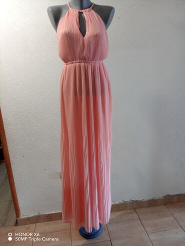 ženske letnje haljine: S (EU 36), M (EU 38), color - Pink, Evening, With the straps
