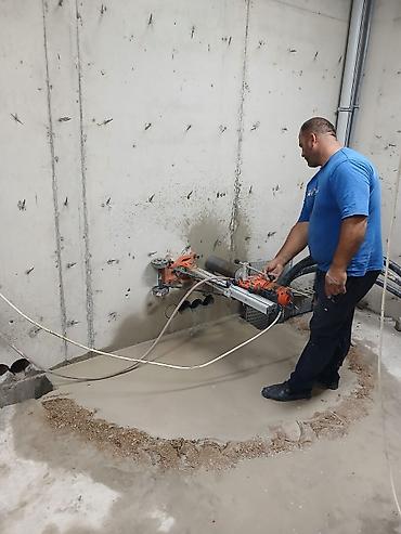 Beton kəsmə və deşmə xidməti - Armaturlu beton, dəmir-beton, daş və