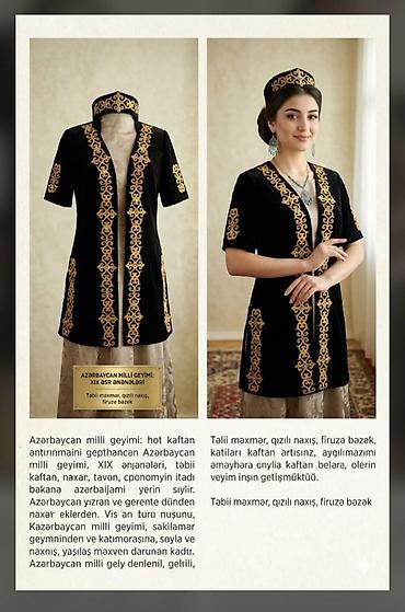 xonca konfeti: Məhsul: Milli geyimlərin Satışı — 1