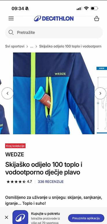 joma: Odlično WED'ZE original skafander/ski odelo za uzrast 3 godine — 2