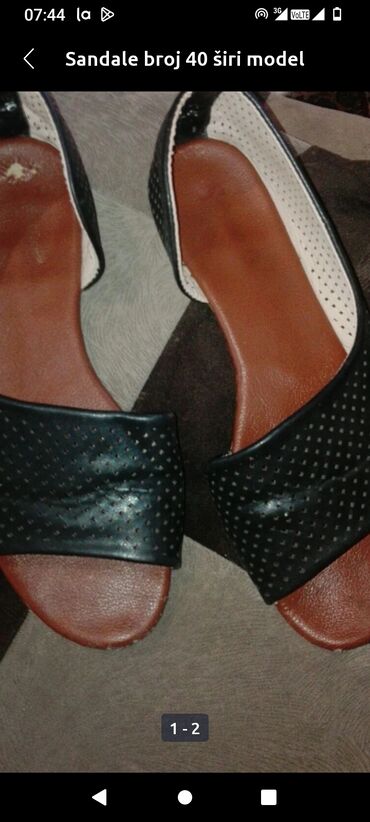 crne cizme na stiklu: Sandale, 40