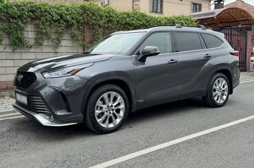 цвет черный серый: Toyota Highlander: 2021 г., 2.5 л, Автомат, Гибрид, Кроссовер