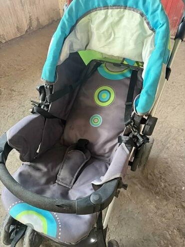 Коляски: Коляска, цвет - Серебристый, Б/у — 7