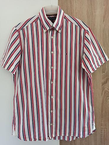 Tommy Hilfiger muška prugasta košulja kratak rukav S velicina na lalafo.rs Tommy Hilfiger muška prugasta košulja kratak rukav S velicina