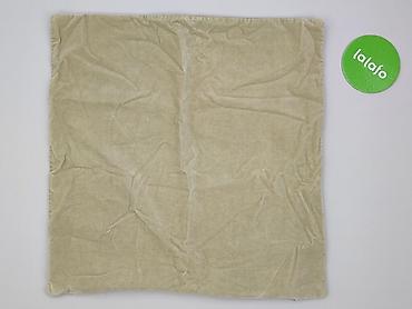 побутові речі: Poszewka na poduszkę dekoracyjną – welurowa, beżowa - Materiał — 3