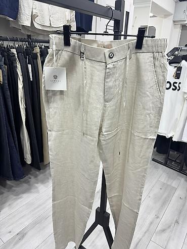костюм лен: Мужские брюки, M, L, XL, Новый, цвет - Синий, Самовывоз — 2