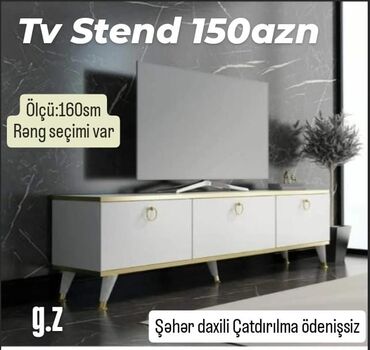 televiziya mebelləri: *Tv Stend ✔️150Azn* ▫️İstehsal Rusiya Laminat 18/lik qalınlıqda