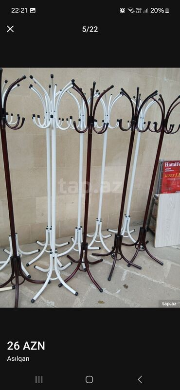 Asılqanlar: Yeni ve keyfiyyetli demir asilqanlar Qalinlar - 45 azn Nazikler - 26 — 6