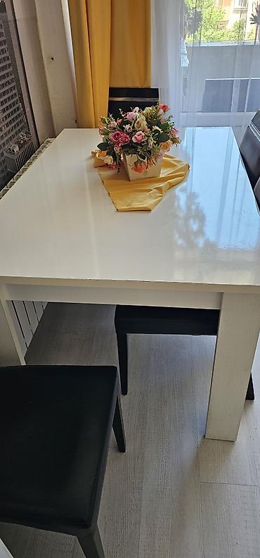 Mebel: Qonaq otağı üçün, İşlənmiş, Açılan, 4 stul — 1