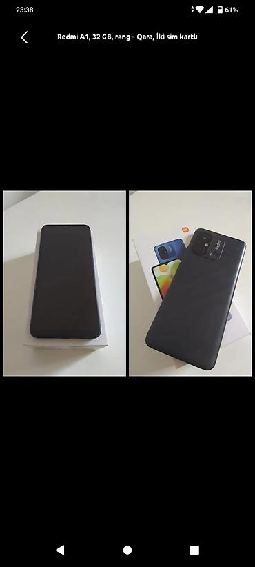 redmi mi a1: Redmi A1, 32 GB, rəng - Qara, İki sim kartlı — 1