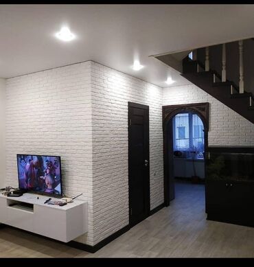 Потолочный гипсокартон: Декоративные панели, имитирующие кирпичную кладку, станут отличным — 7