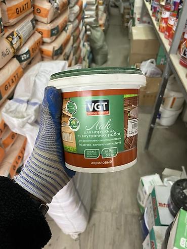 Акриловый лак VGT для наружных и внутренних работ, глянцевый