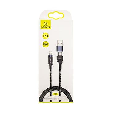 №: 5894 Məhsulun adı: Kabel USB Usams U31 2IN1, Qara Brend: USAMS