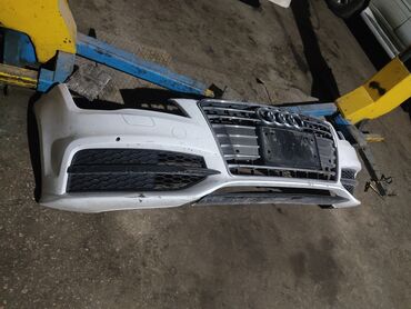 капот ауди а 6: Передний Бампер Audi 2014 г., Б/у, цвет - Белый, Оригинал