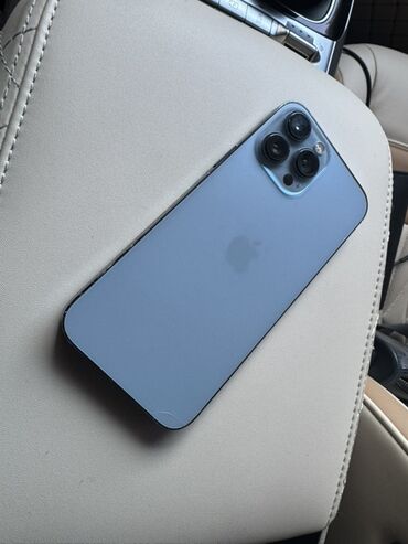 взять телефон в рассрочку без банка: IPhone 13 Pro Max, Б/у, 1 ТБ, Sierra Blue, Коробка, 76 %