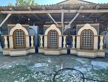 peyin: Təbii daşdan dekorativ həyət-bulaqları və fasad kompozisiyaları - — 1