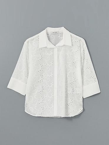 ls waikiki: Блузка, Классическая модель, Хлопок, Укороченная модель — 7