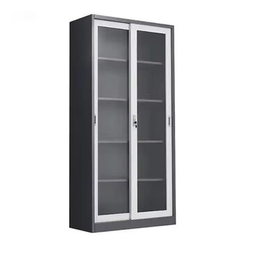 декоративная мебель: Şüşə qapılı metal dolab - Material: polad korpus, ön hissədə şəffaf