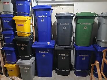 Plastik “Goodbin” tullantı qutuları - Təyinat: məişət, ofis, obyekt