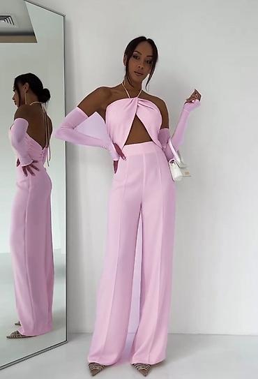 versace mindjuse: Elegantni ženski kombinezon bez naramenica sa halter vezivanjem oko — 8
