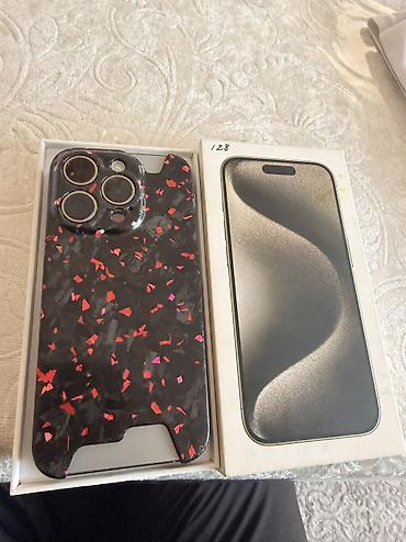 IPhone 15 Pro, Б/у, 128 ГБ, Серебристый, Защитное стекло, Чехол, Коробка, 78 %