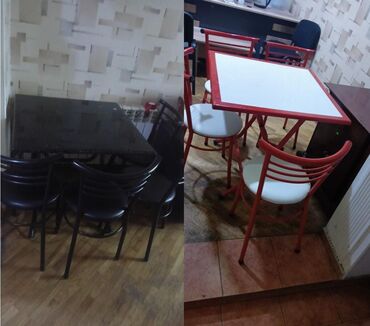 Otaq qapıları: 2dəst stol stul tam təzədi işlənməyib bir dəsti 220 AZN satılır