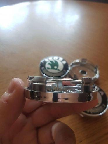 Gume i felne: ČEPOVI ZA FELNE ŠKODA 60 MM / 56 MM - ZELENI - ORIGINALNI | — 5
