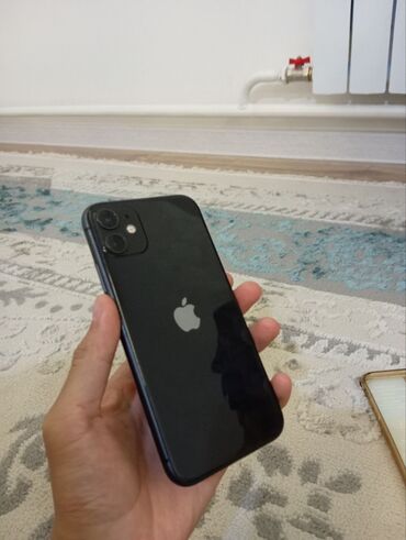 сломаные телефоны: IPhone 11, Колдонулган, 64 ГБ, Jet Black, Каптама, 81 %
