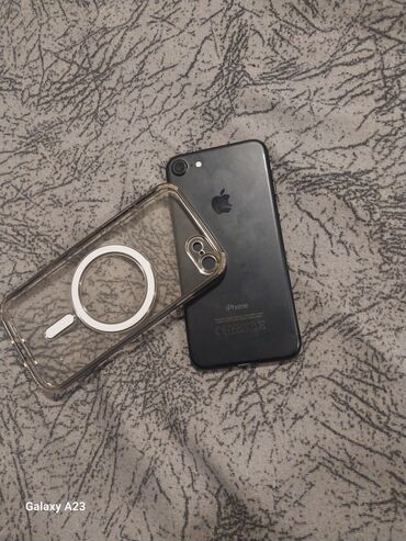 barter iphone: IPhone 7, 32 GB, Qara, Barmaq izi