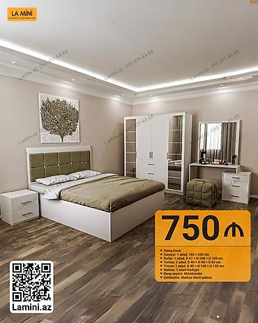 tek kiravatlar: Yataq Dəsti – La Mini Komplekt tərkibi: - Çarpayı: 1 ədəd, 160 × 200 — 1