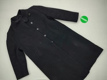 Płaszcze: Płaszcz 3XL (EU 46), wzór - Jednolity kolor, kolor - Czarny