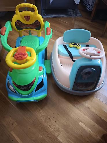 Игрушечный транспорт: Uşaq üçün iki ədəd ride-on/oyuncaq maşın dəsti 1) “Magic Car” itələmə — 2