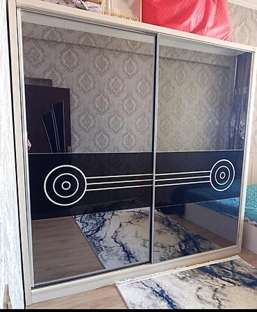 Yeni, 2 qapılı, Güzgülü, Ağ, Taxta, Kupe, Düz dolab