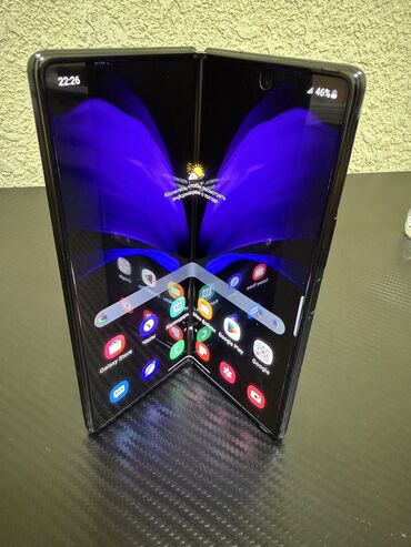 тигүүчү машиналар жак: Samsung Galaxy Z Fold 2, Новый, 256 ГБ, цвет - Черный, 1 SIM, eSIM
