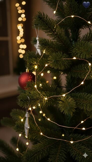 Yeni il ağacları: LED işıqlı Yeni il ağacı – payetli bəzəklərlə - Realistik iynəyarpaq — 10