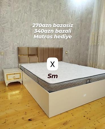 Yataq dəsti – zərif başlıq və praktik çarpayı - Ölçü: şəkildə lalafo.az -da Yataq dəsti – zərif başlıq və praktik çarpayı - Ölçü: şəkildə