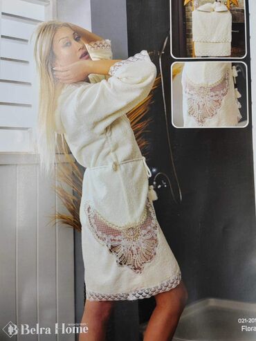 Bademantili: FANTAZI Bade Mantl SET 1/5 BADE MANTIL SA CIPKOM DVA PESKIRA SA CIPKOM — 4