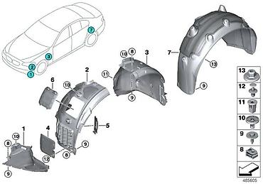 transport robe: POTKRILO G30 G31 PD ZA BMW SERIJA 5 | BMW 5 g30 g31 potkrilo prednje — 4