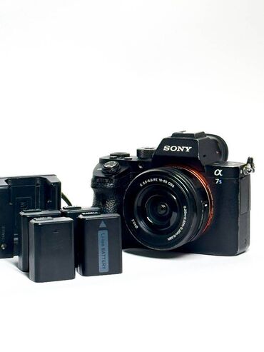 Fotokameralar: Sony a7 s2 Canta 2 adapter 4 batareya 16-50 mm Hec bir problemi