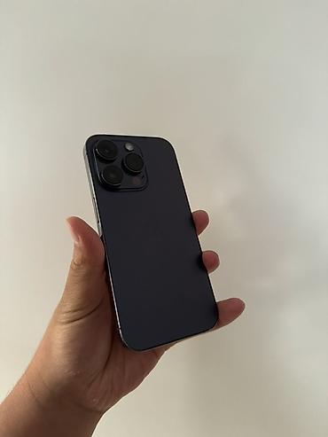 IPhone 14 Pro, Б/у, 256 ГБ, Deep Purple, Защитное стекло, Чехол, 86 %