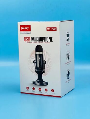 штатив для микрофона: Микрофон студийный, проводной, конденсаторный Jmary USB Type-C для