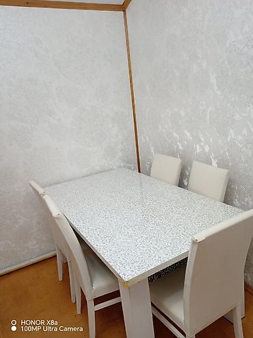 islənmis stular: Qonaq otağı üçün, İşlənmiş, Açılmayan, Dördbucaq masa, 6 stul — 4