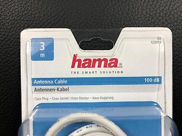 Aksesoari za TV i video: Hama koaksijalni antena kabl – 3 m, 100 dB - Konektori: koaksijalni — 4