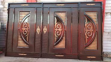 Распашные ворота: Ворота, распашные, откатные, металл России, высокое качество — 15